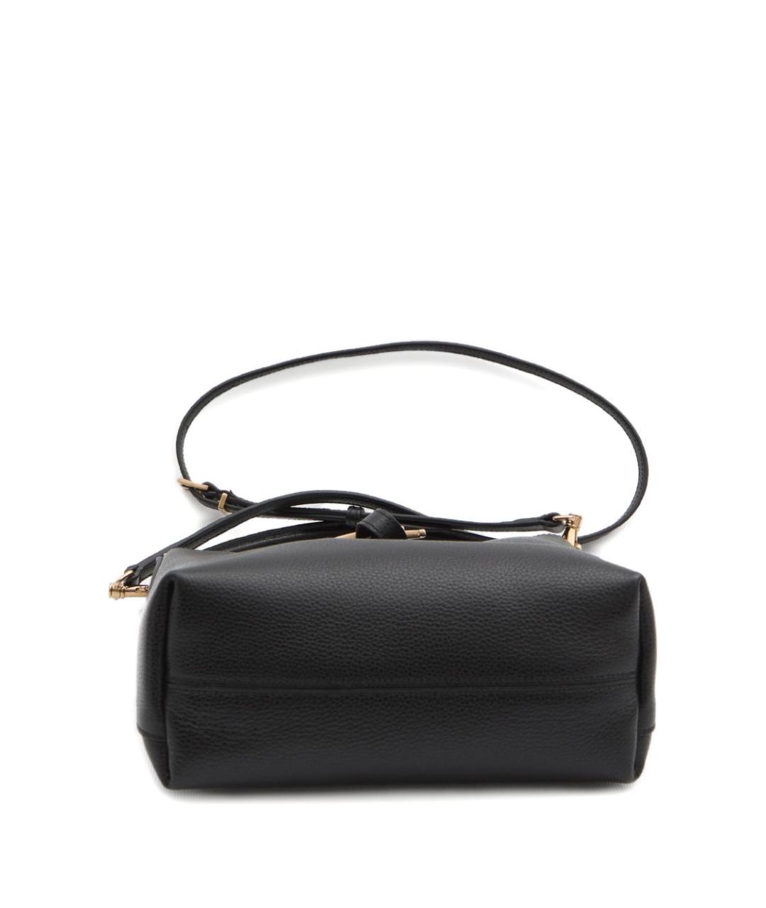 TOD'S Черная кожаная сумка тоут, фото 3