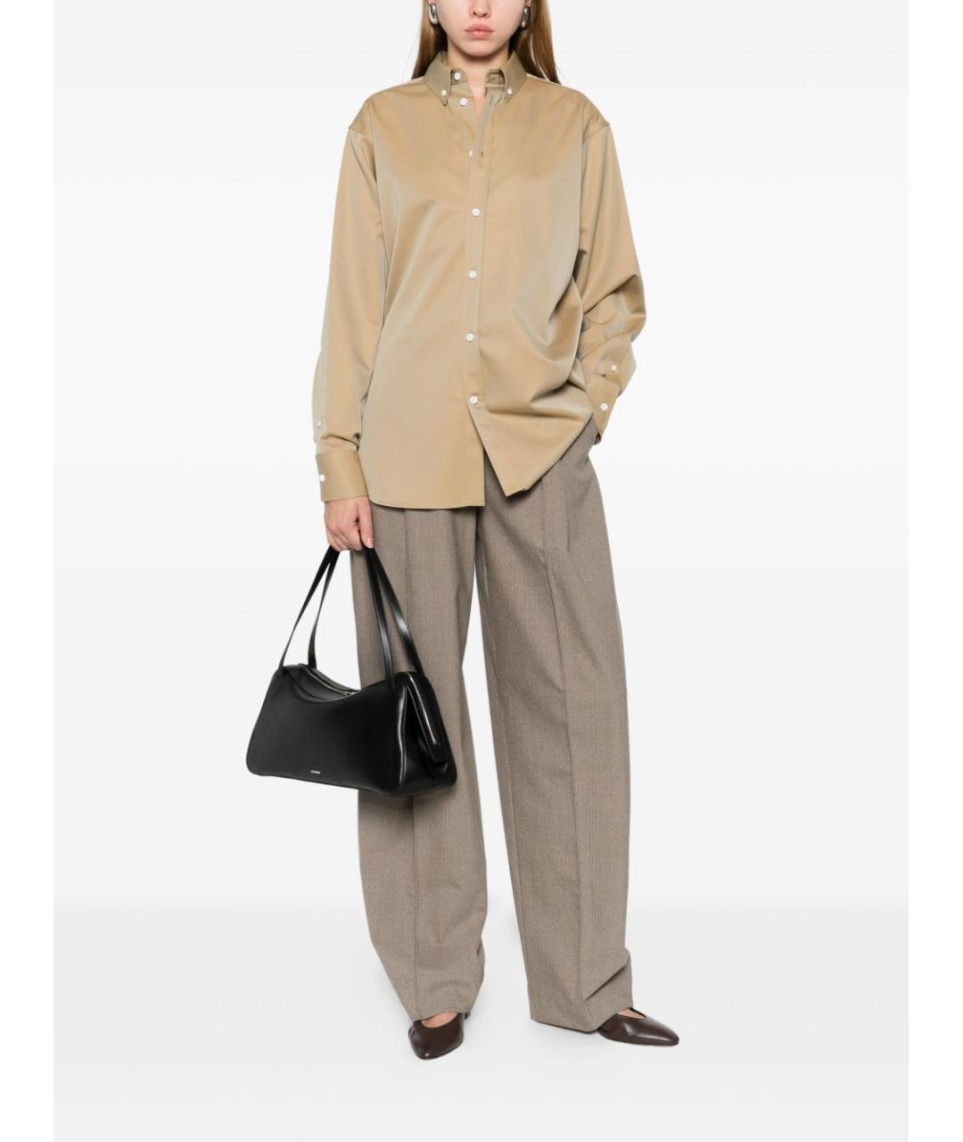 PHOEBE PHILO Бежевая хлопковая рубашка, фото 4