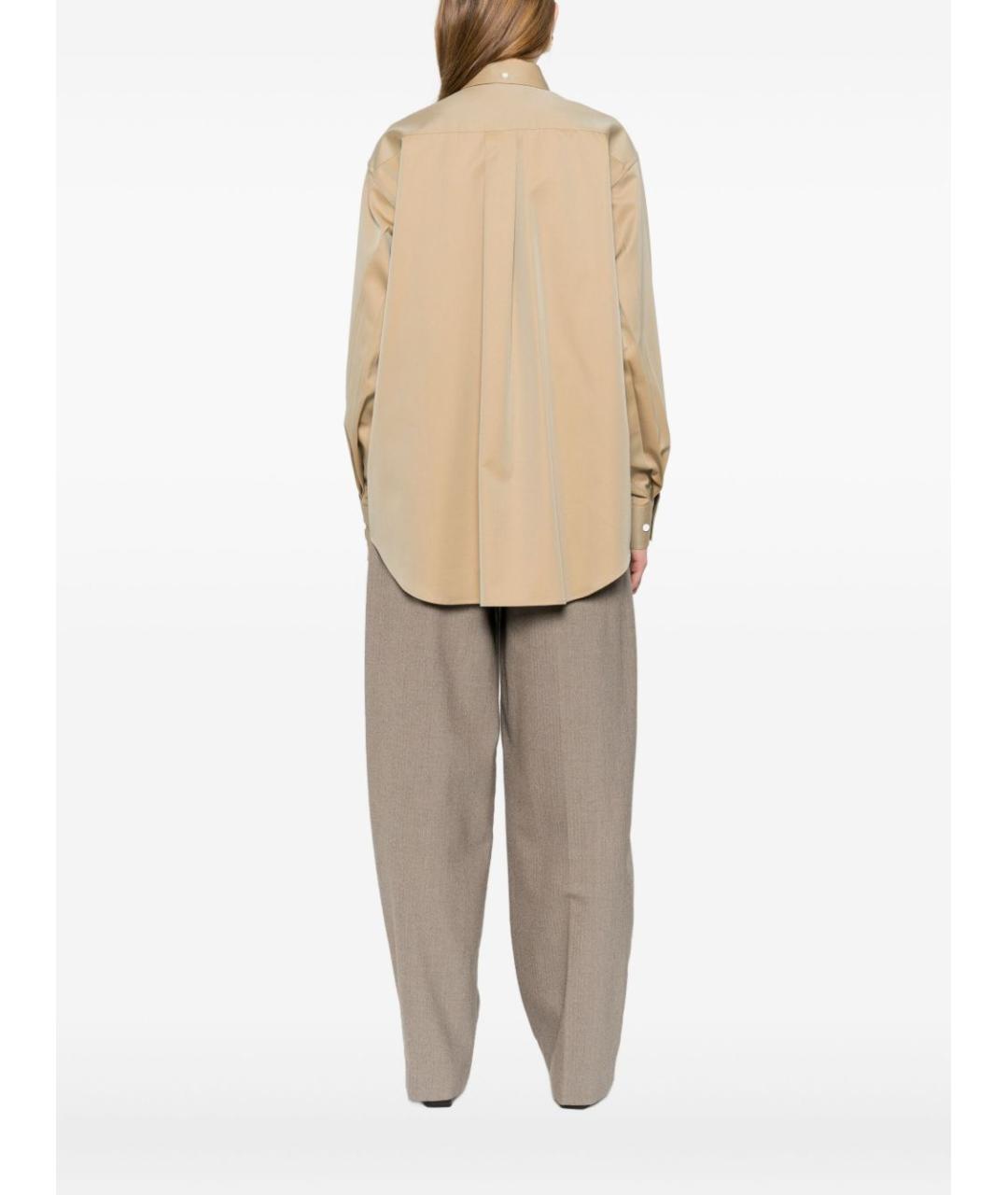 PHOEBE PHILO Бежевая хлопковая рубашка, фото 3
