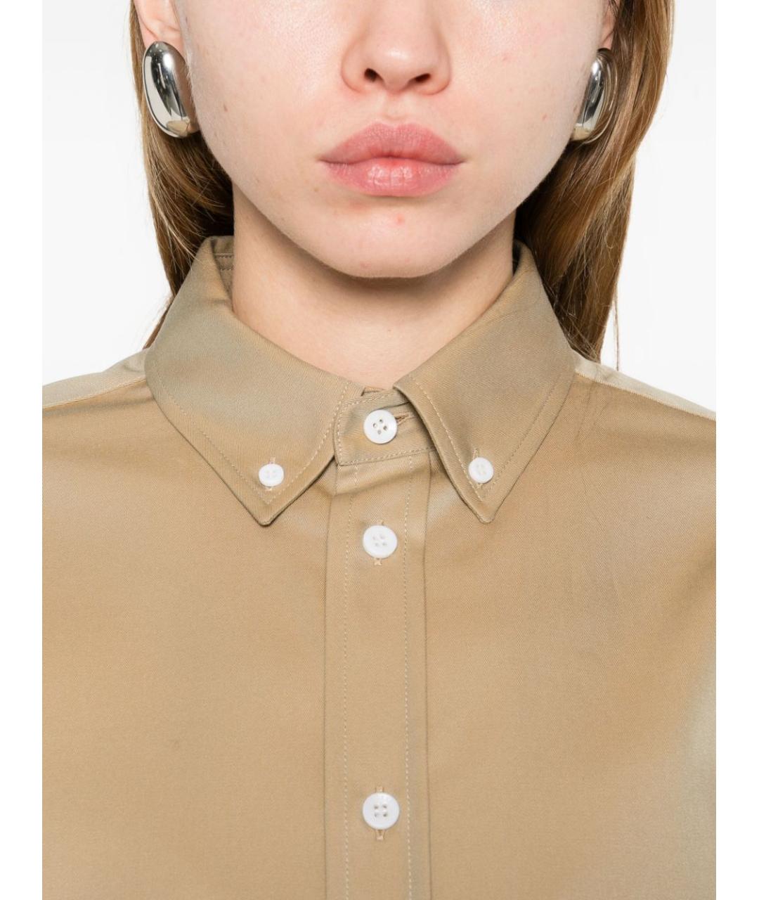 PHOEBE PHILO Бежевая хлопковая рубашка, фото 2