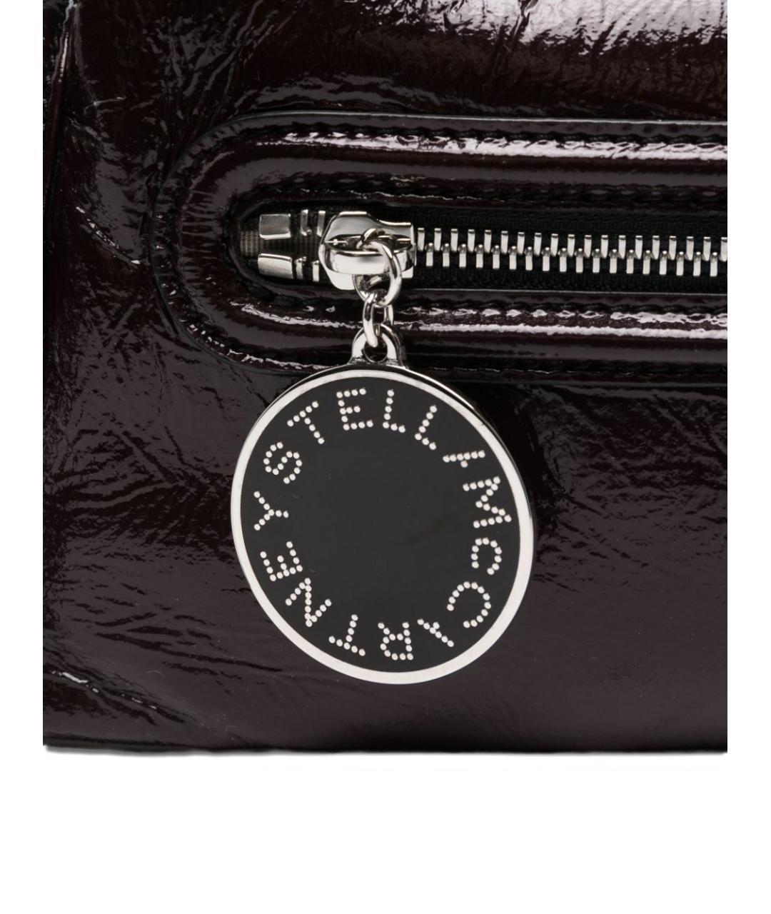STELLA MCCARTNEY Бордовая синтетическая сумка с короткими ручками, фото 2