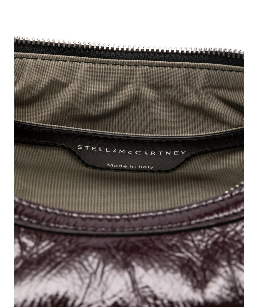 STELLA MCCARTNEY Бордовая синтетическая сумка с короткими ручками, фото 3