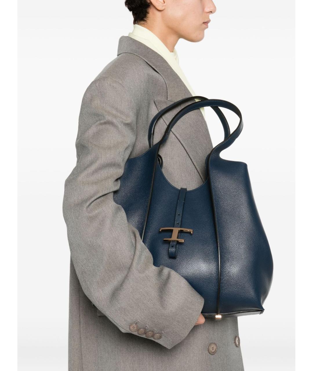 TOD'S Синяя сумка тоут, фото 2