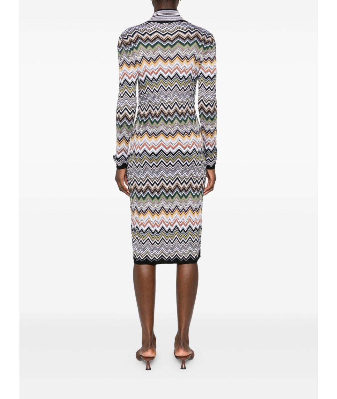MISSONI Мульти шерстяное повседневное платье, фото 4