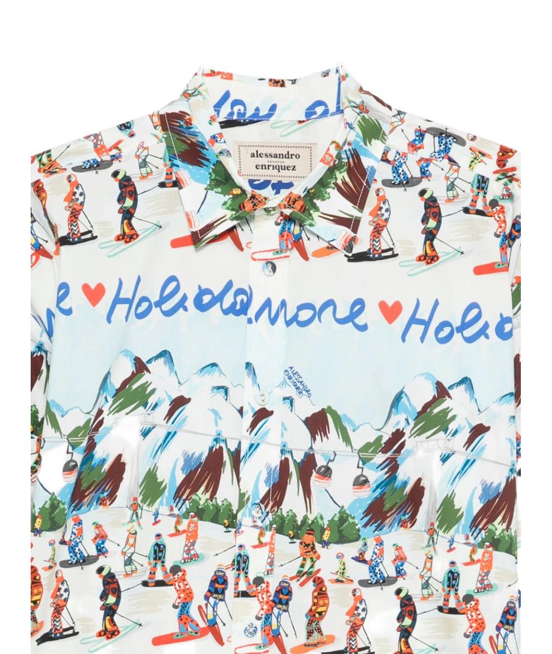 ALESSANDRO ENRIQUEZ Мульти рубашка, фото 3