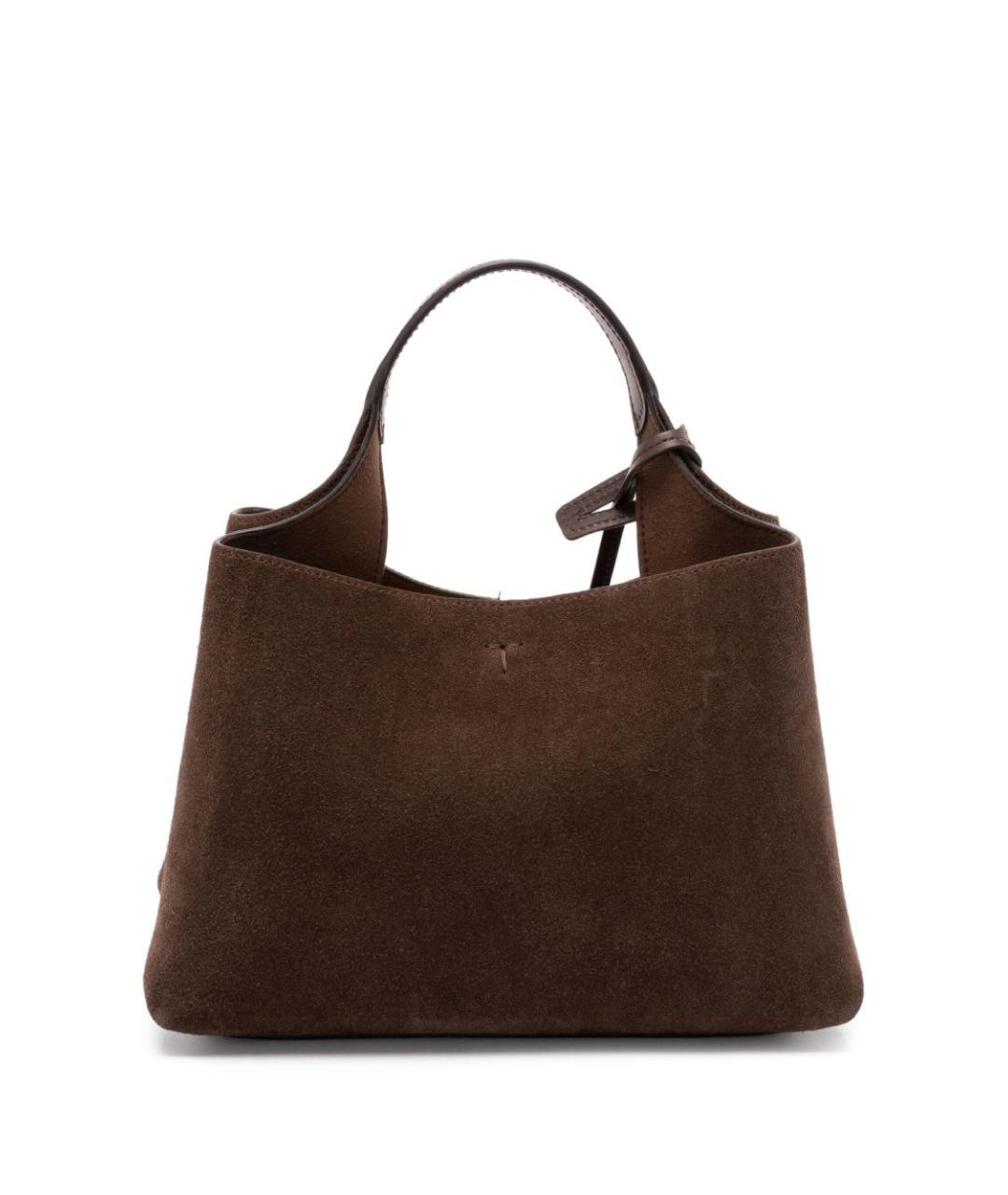 TOD'S Коричневая замшевая сумка тоут, фото 4
