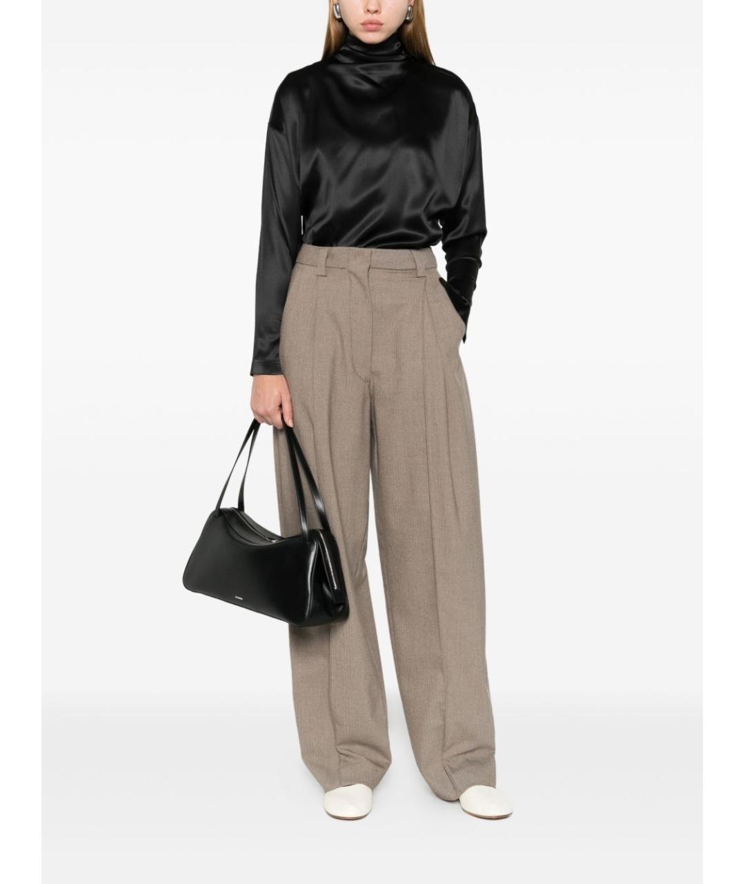 PHOEBE PHILO Черная шелковая блузы, фото 2