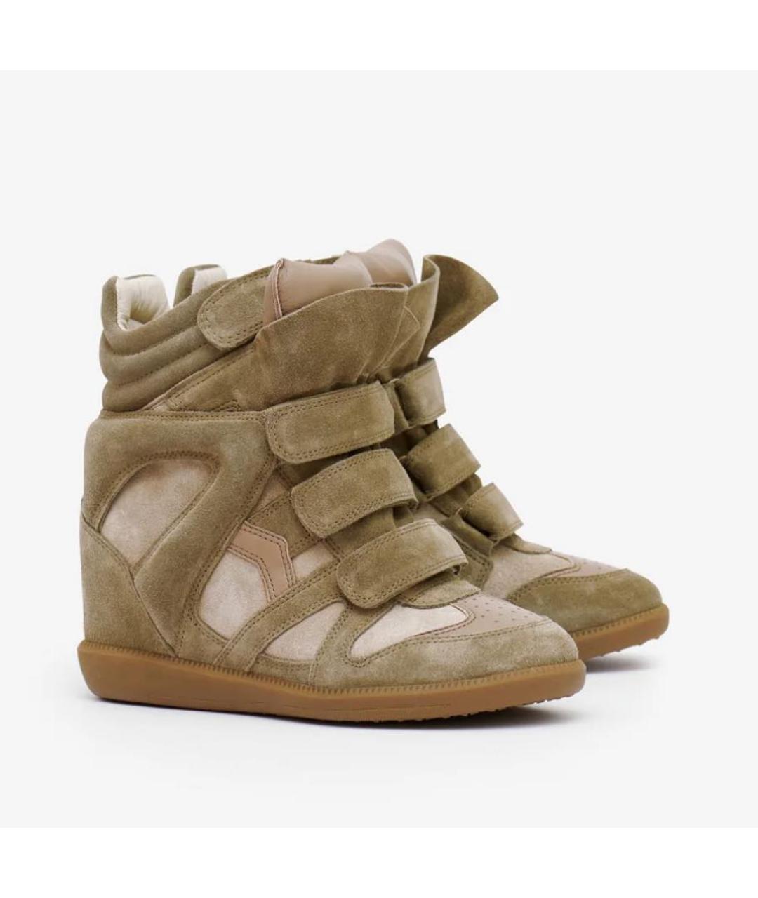 ISABEL MARANT Коричневые замшевые ботильоны, фото 3