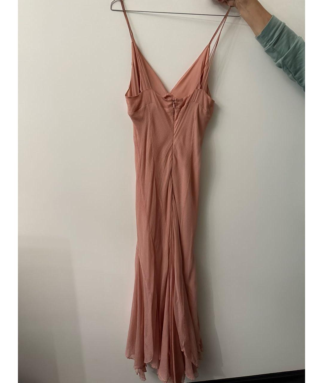 ERMANNO SCERVINO Розовое шелковое вечернее платье, фото 2