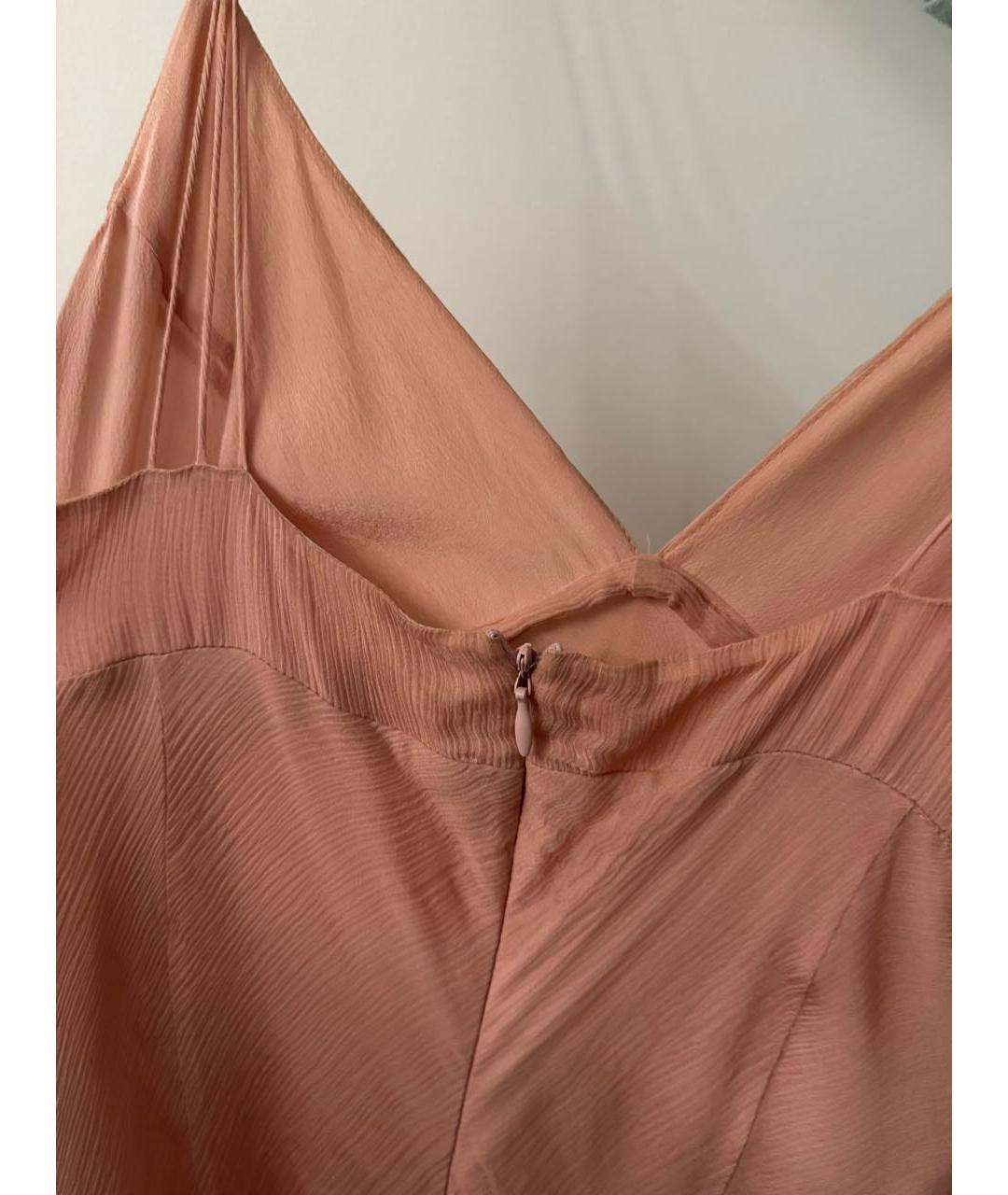 ERMANNO SCERVINO Розовое шелковое вечернее платье, фото 6