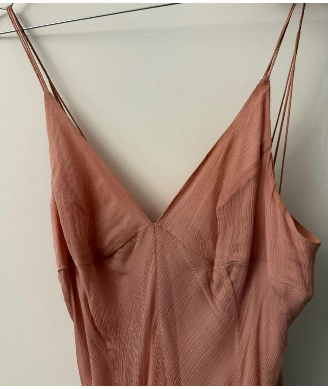 ERMANNO SCERVINO Розовое шелковое вечернее платье, фото 5