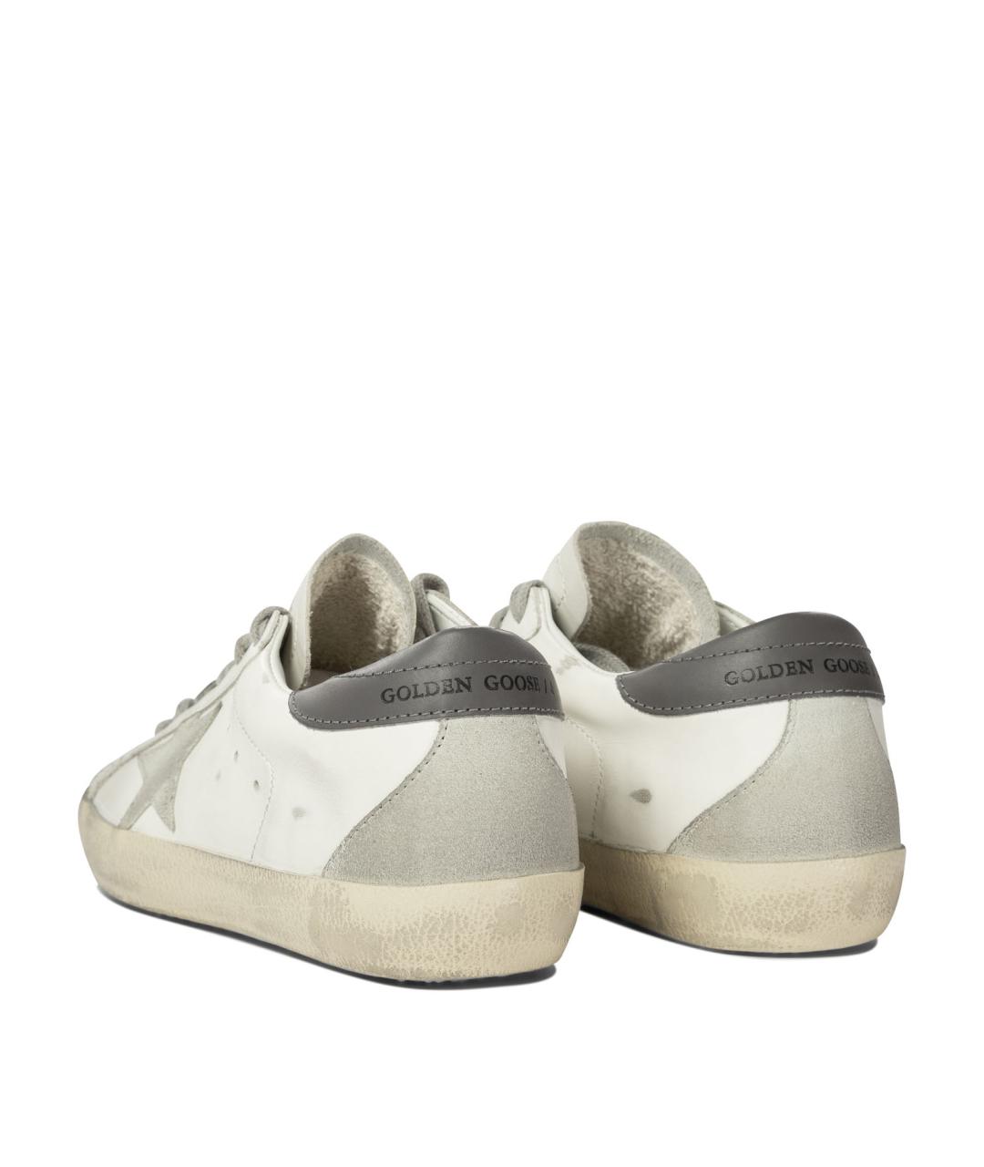 GOLDEN GOOSE DELUXE BRAND Белые кожаные кроссовки, фото 4