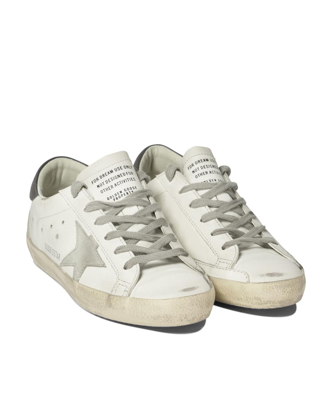 GOLDEN GOOSE DELUXE BRAND Белые кожаные кроссовки, фото 2