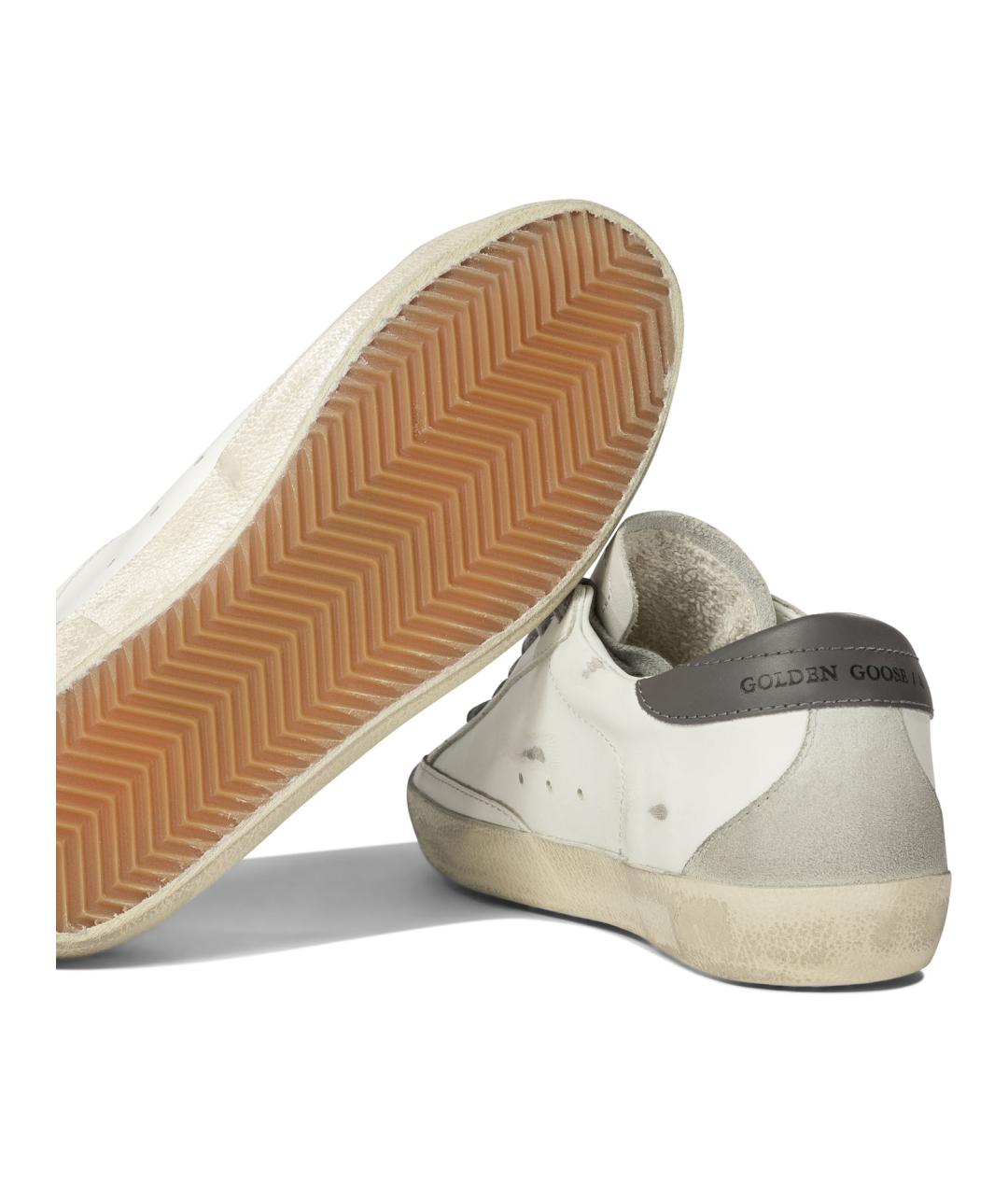 GOLDEN GOOSE DELUXE BRAND Белые кожаные кроссовки, фото 5