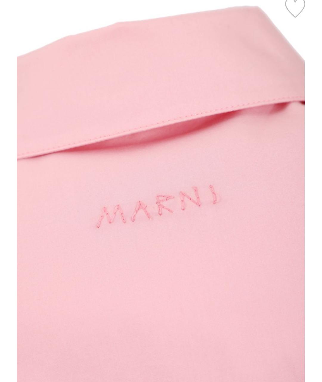 MARNI Розовая хлопковая рубашка, фото 3