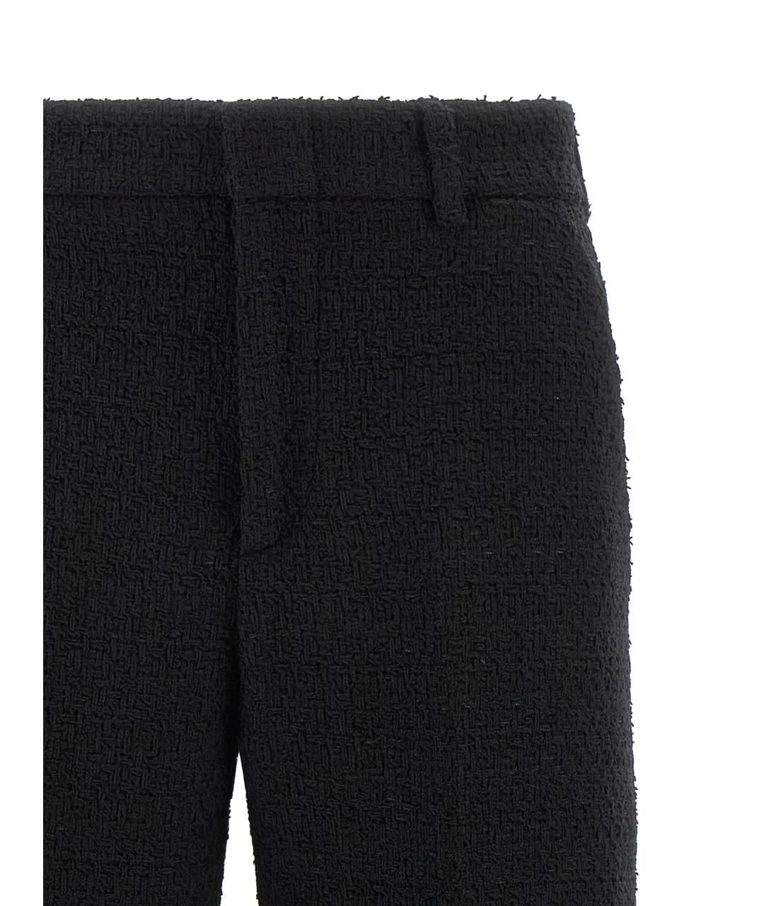 GUCCI Черные шерстяные прямые брюки, фото 2