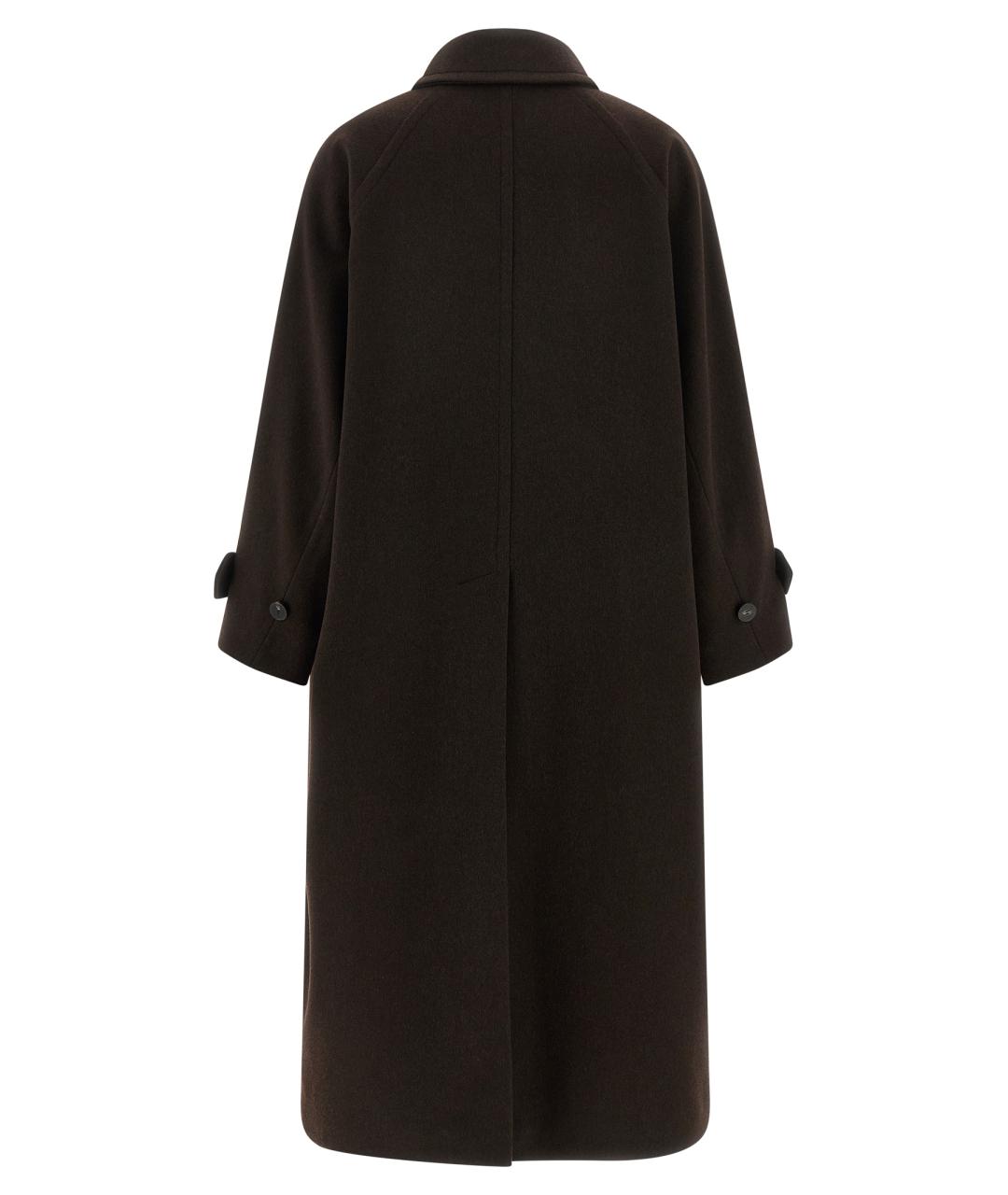 ALBERTO BIANI Коричневое шерстяное пальто, фото 2
