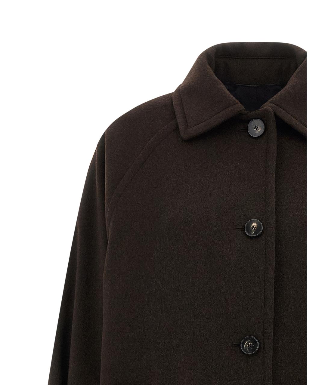 ALBERTO BIANI Коричневое шерстяное пальто, фото 3