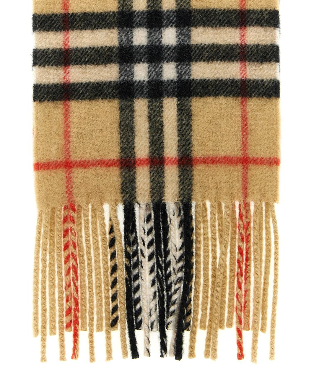 BURBERRY Бежевый кашемировый шарф, фото 2