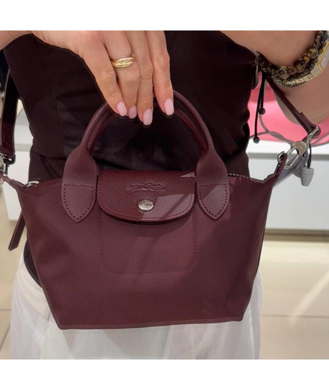 LONGCHAMP Бордовая сумка через плечо, фото 4