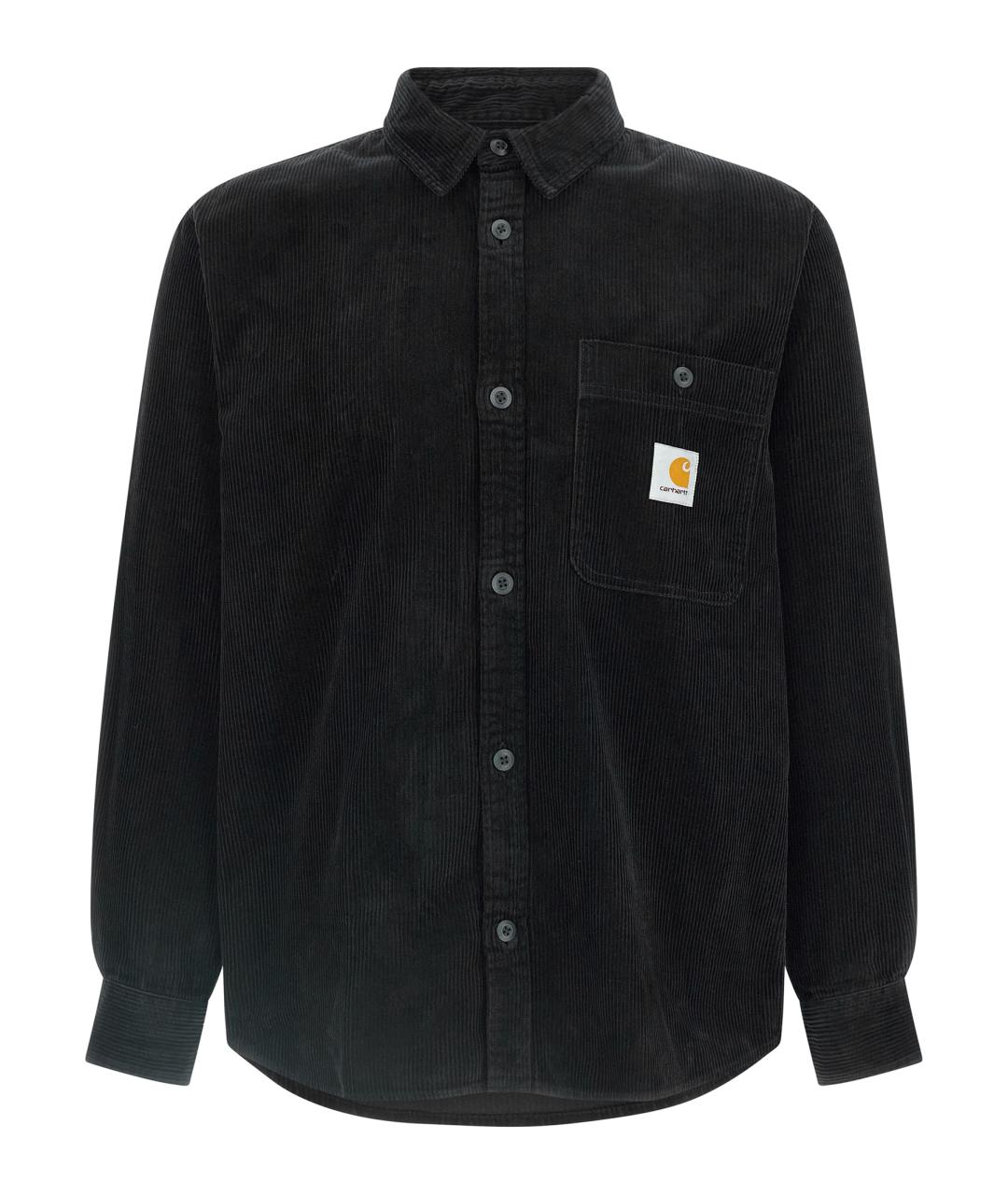 CARHARTT WIP Черная хлопковая кэжуал рубашка, фото 1