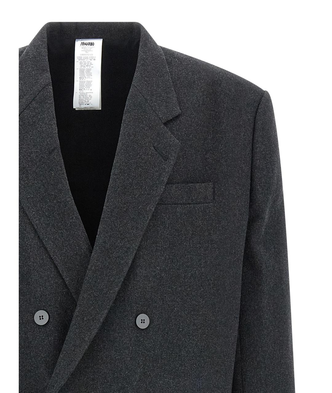 MAGLIANO Серое шерстяное пальто, фото 3