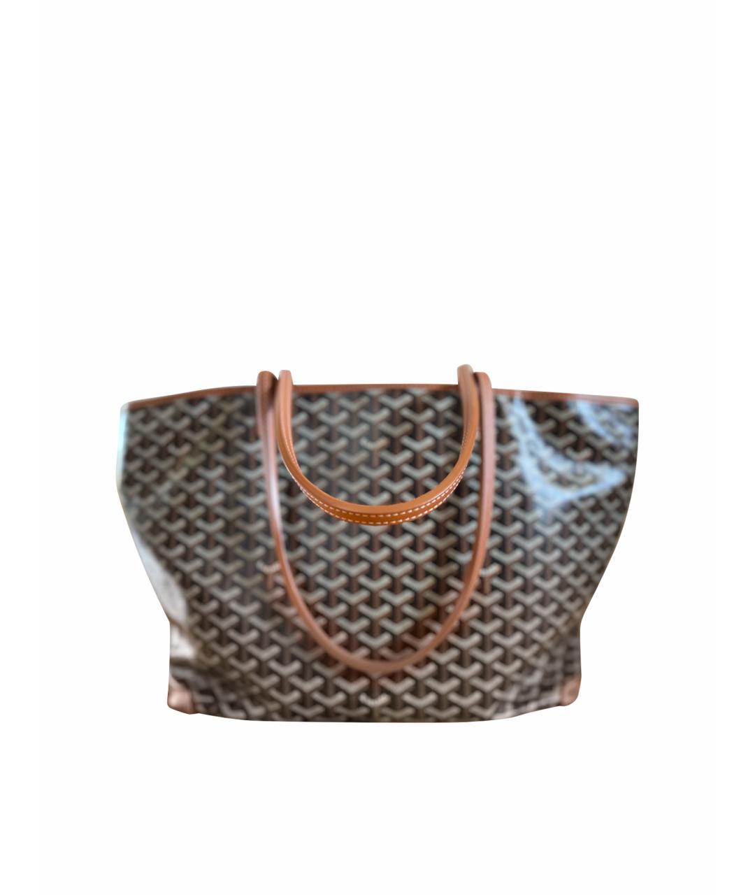 GOYARD Коричневая сумка тоут, фото 1