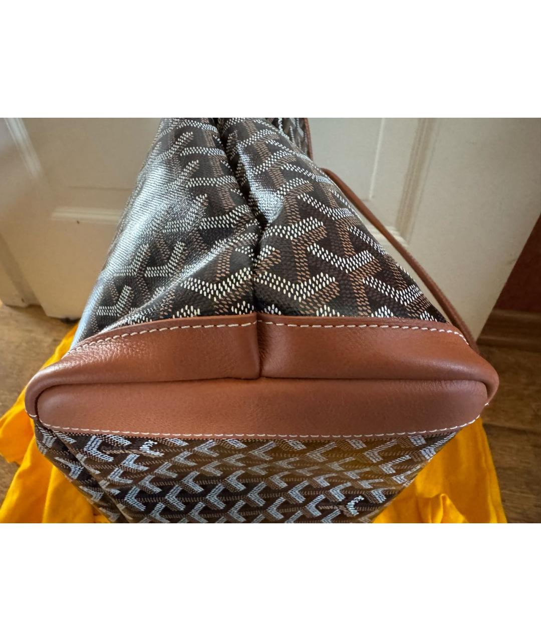 GOYARD Коричневая сумка тоут, фото 7