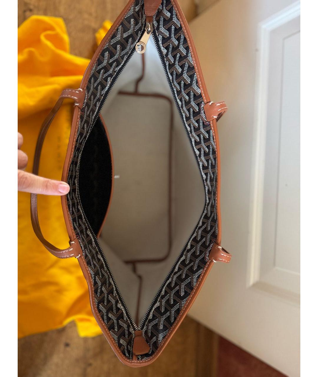 GOYARD Коричневая сумка тоут, фото 4