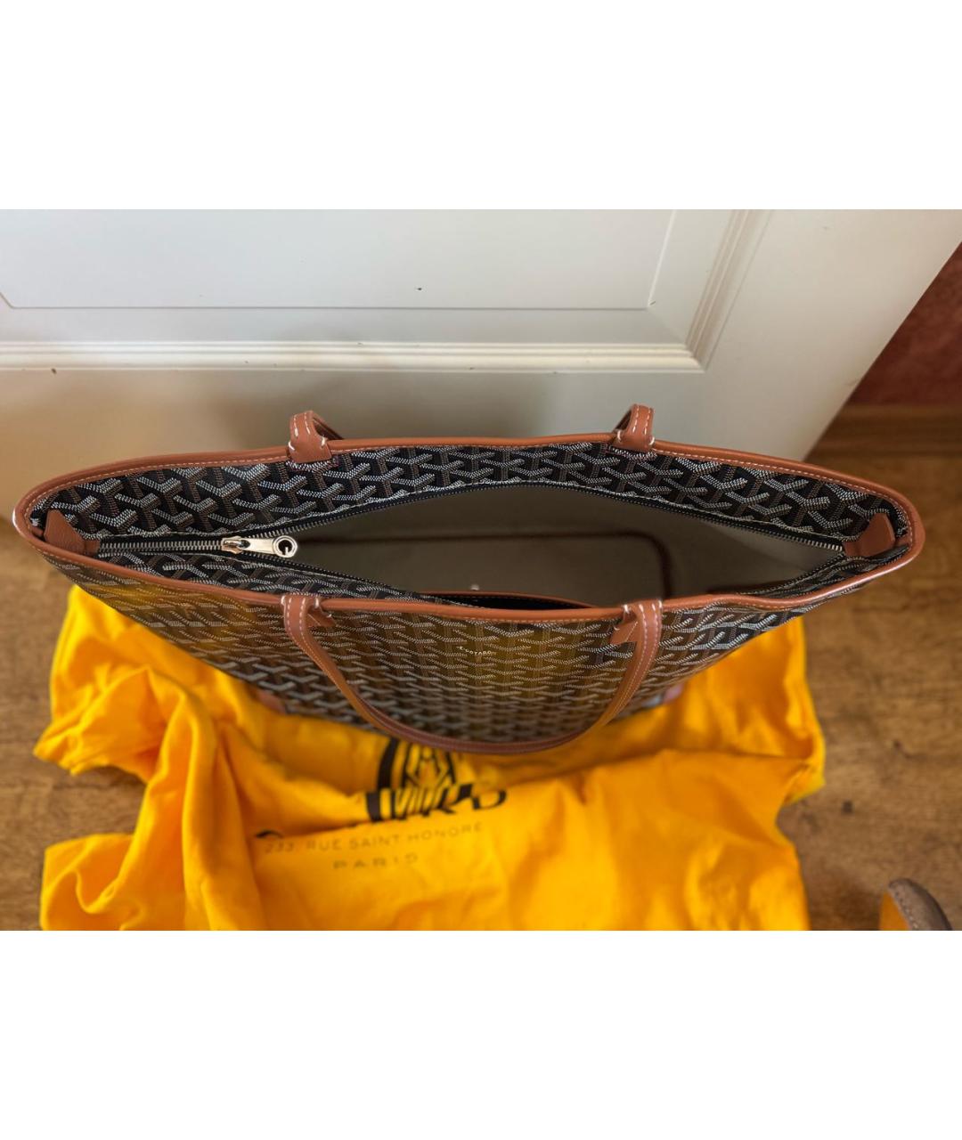 GOYARD Коричневая сумка тоут, фото 2