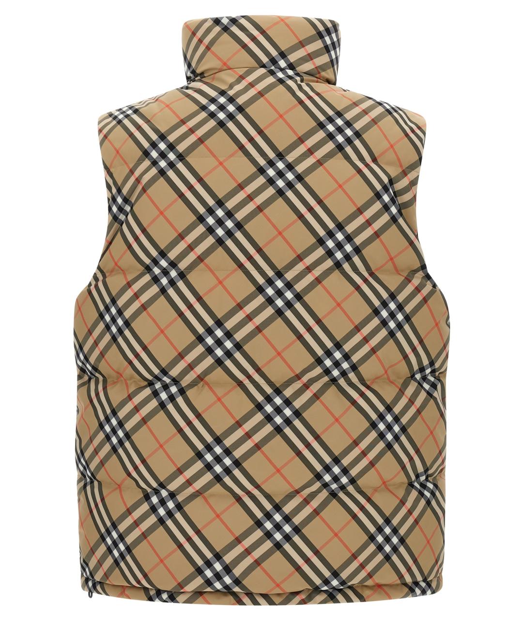 BURBERRY Бежевая полиэстеровая жилетка, фото 3