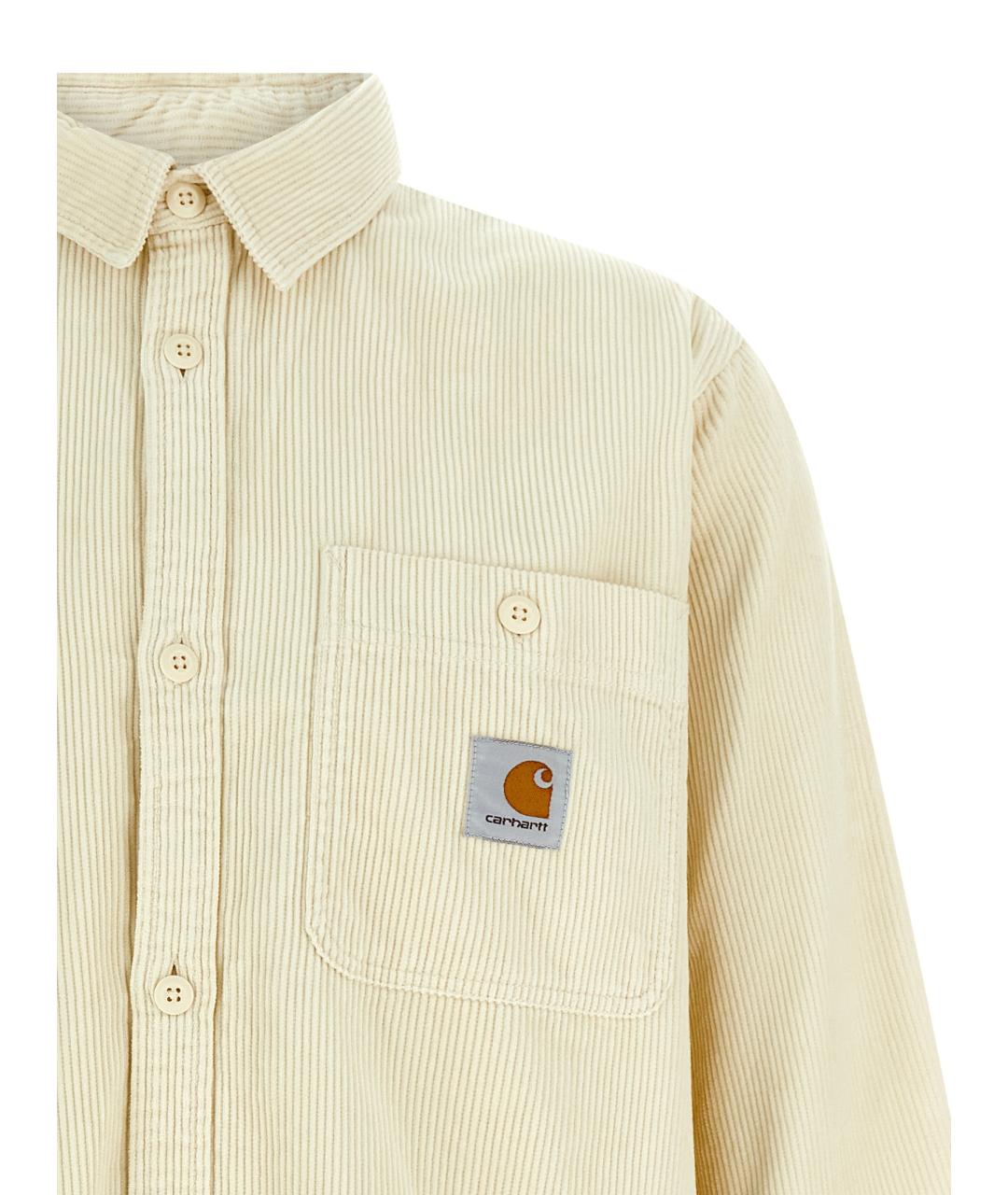 CARHARTT WIP Белая хлопковая кэжуал рубашка, фото 3