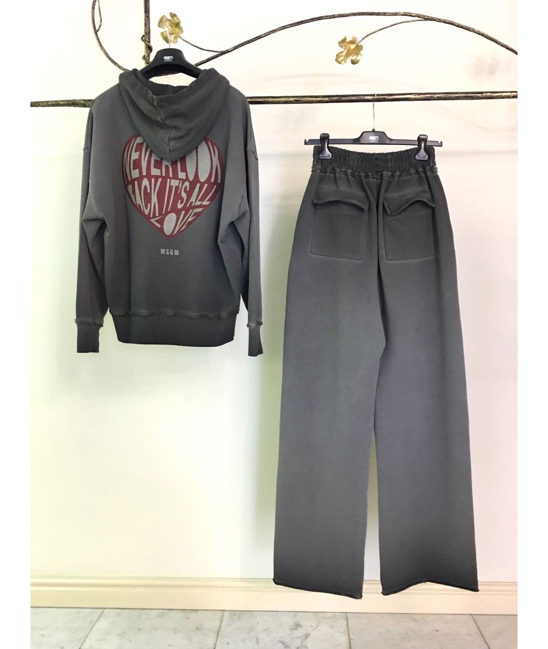 MSGM Серый хлопковый костюм с брюками, фото 2