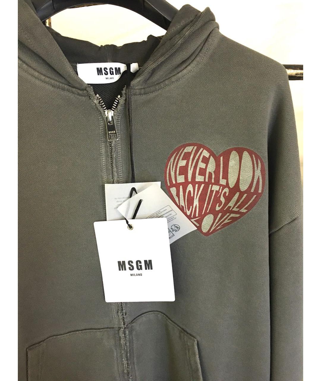 MSGM Серый хлопковый костюм с брюками, фото 3