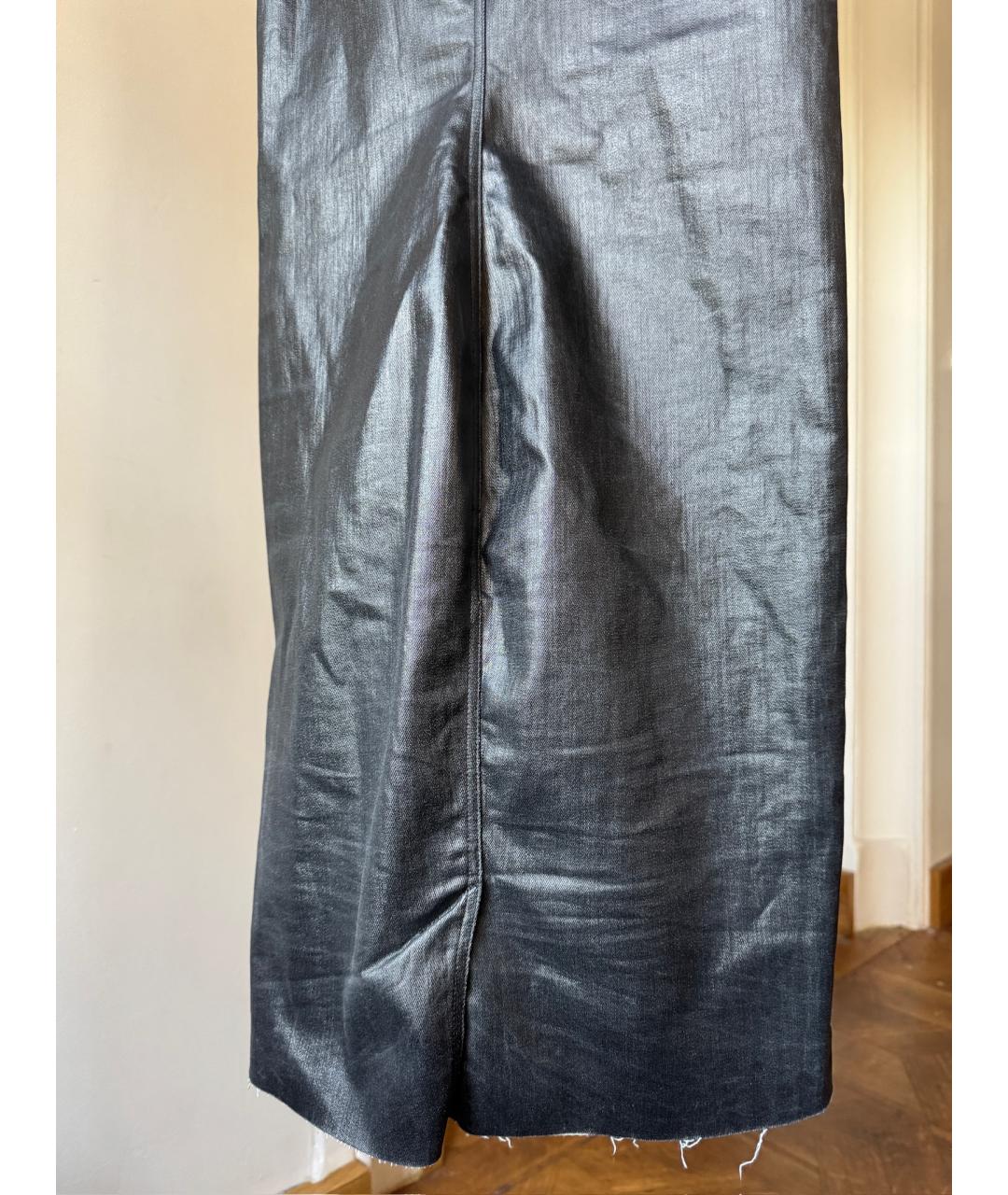 RICK OWENS Черное кожаное коктейльное платье, фото 6