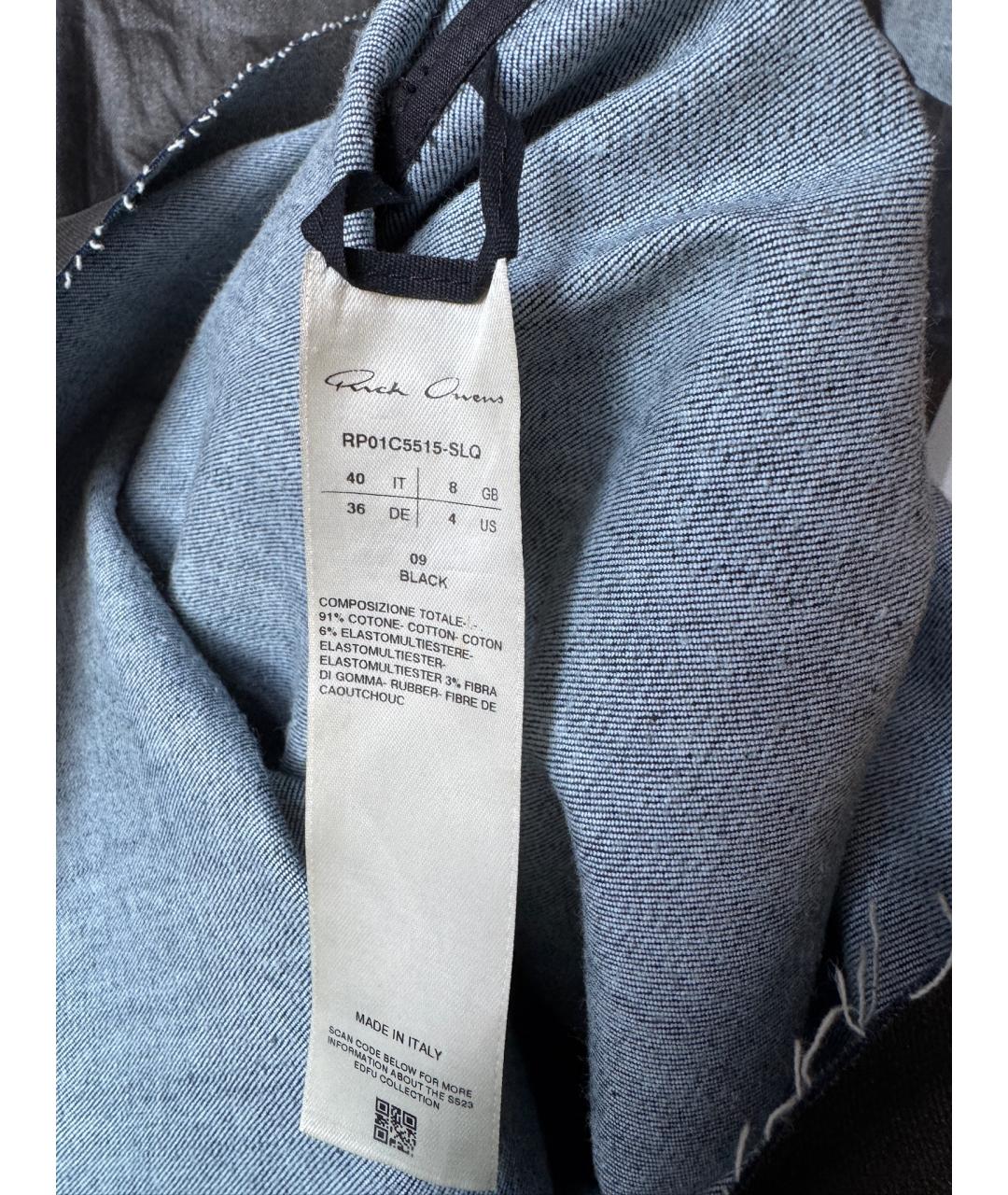 RICK OWENS Черное кожаное коктейльное платье, фото 8