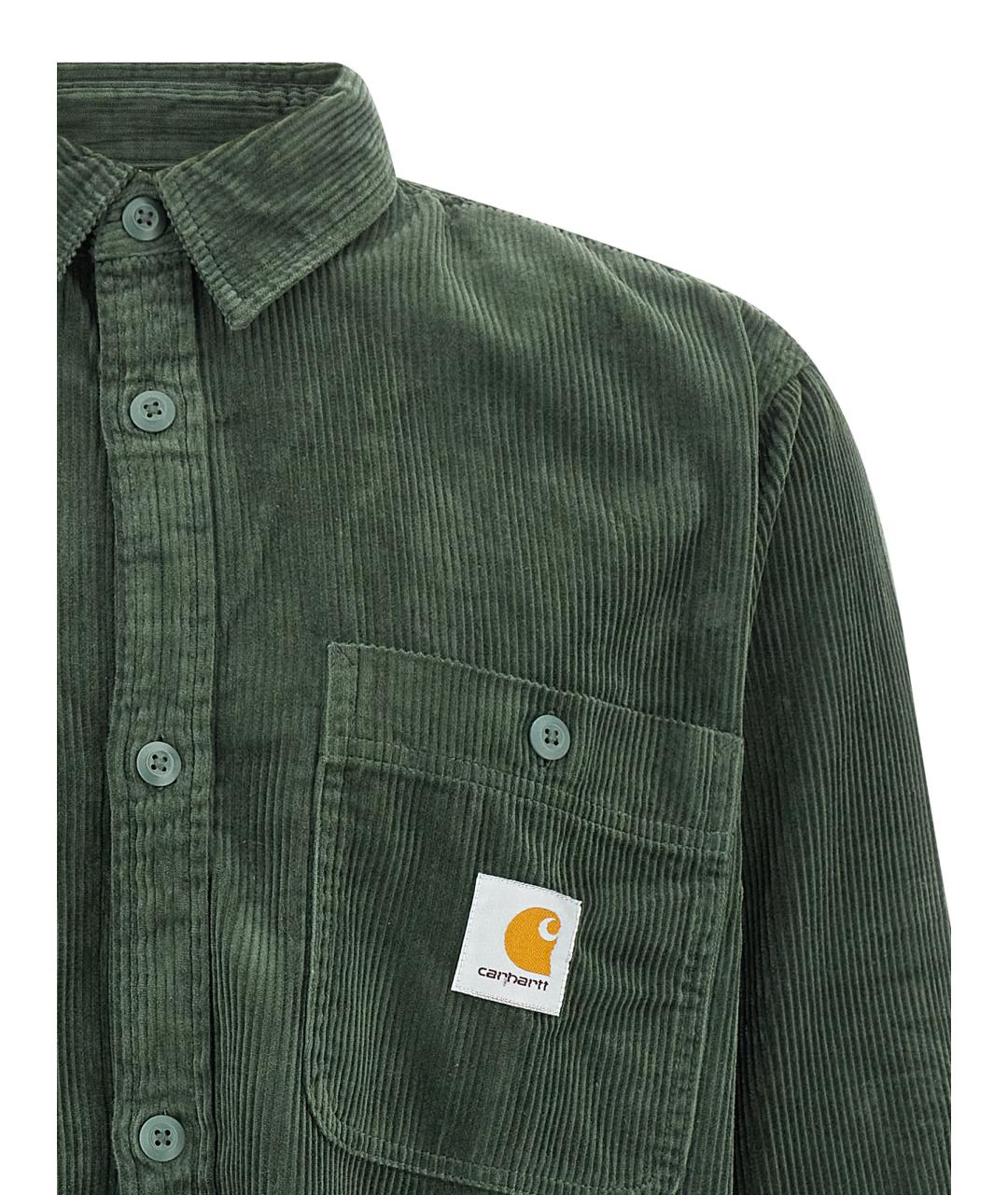CARHARTT WIP Зеленая хлопковая кэжуал рубашка, фото 3