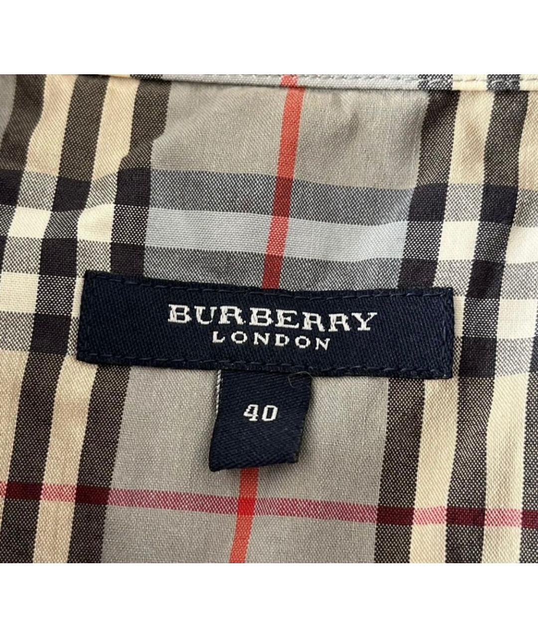 BURBERRY Мульти хлопковая классическая рубашка, фото 4