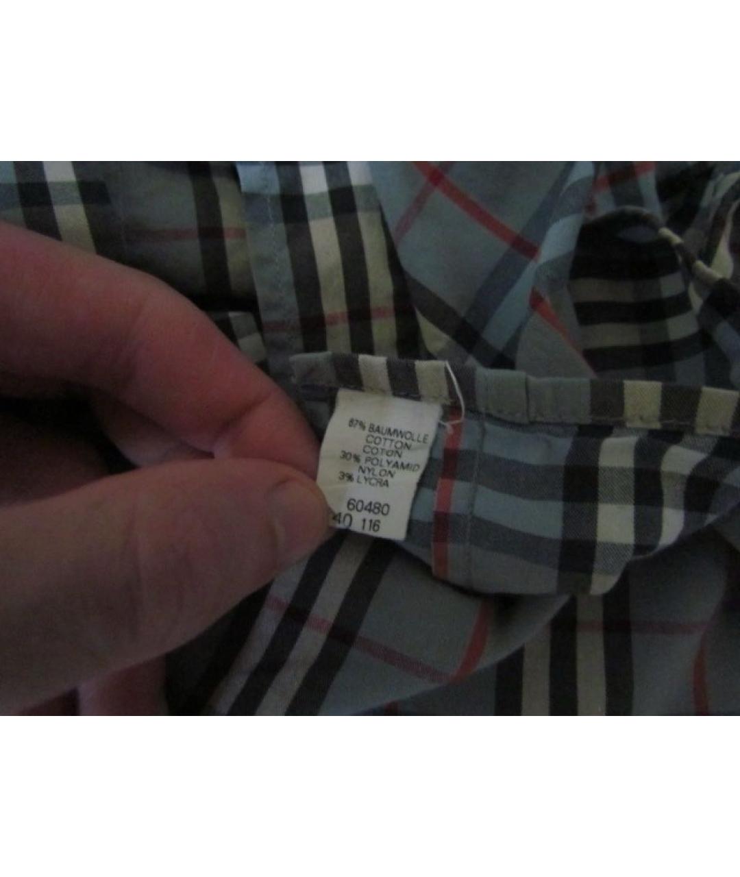 BURBERRY Мульти хлопковая классическая рубашка, фото 5