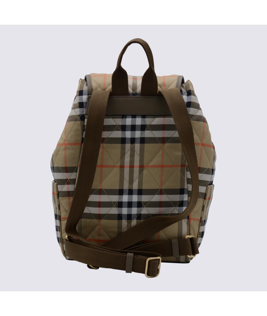BURBERRY Бежевый тканевый рюкзак, фото 3