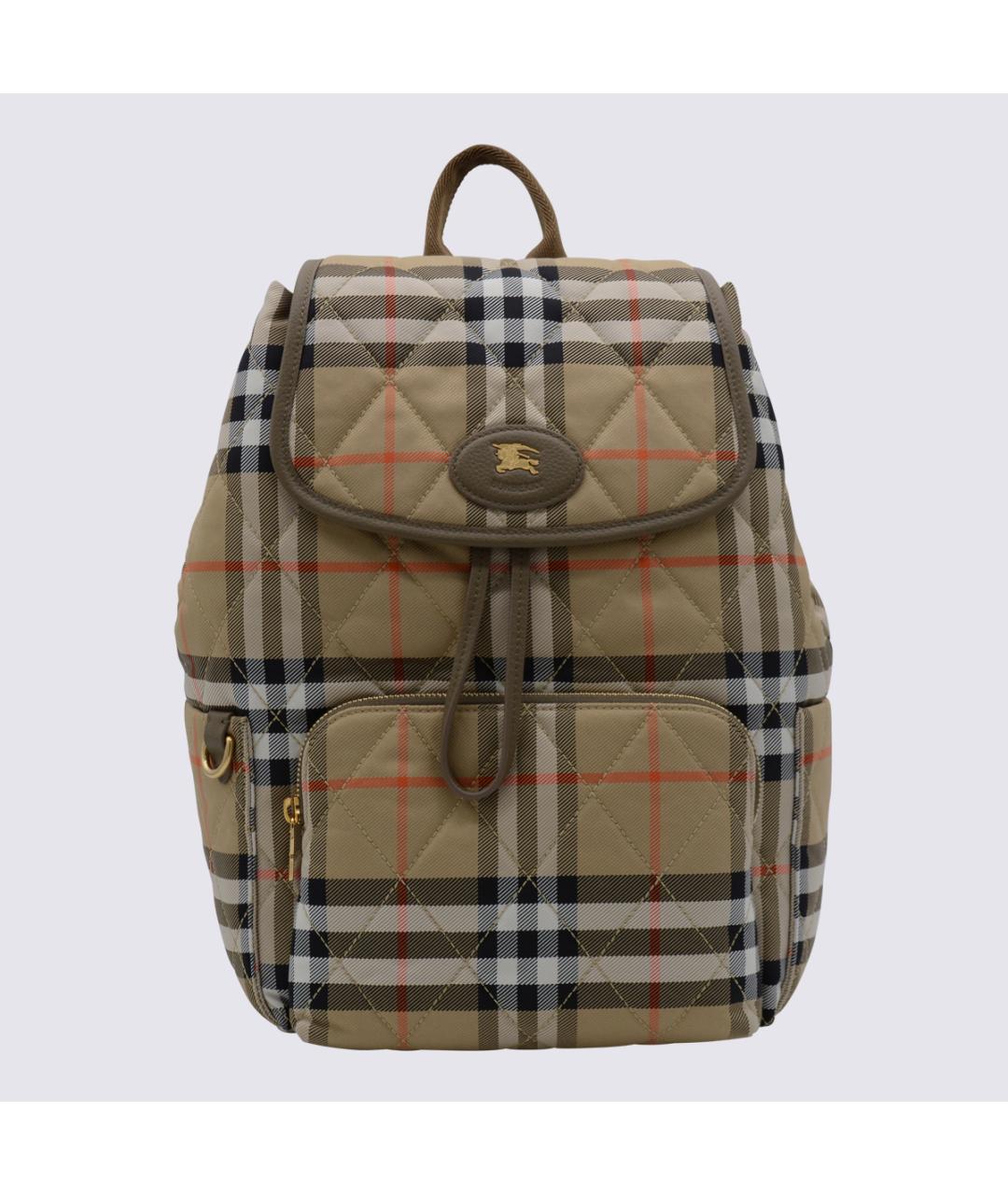 BURBERRY Бежевый тканевый рюкзак, фото 5