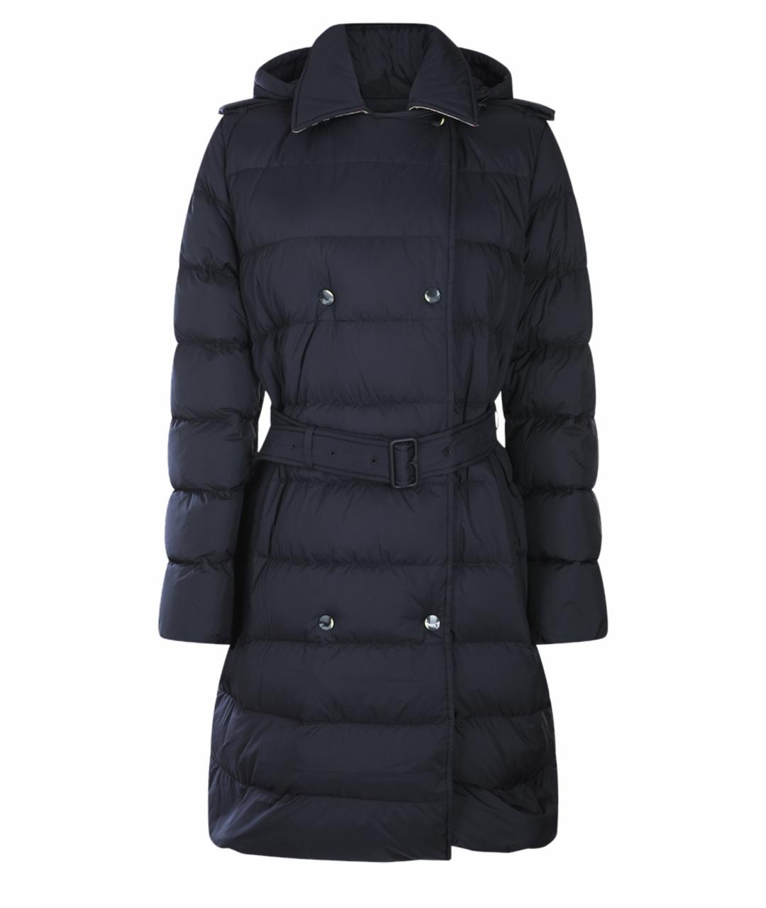 BURBERRY Черное полиамидовое пальто, фото 1