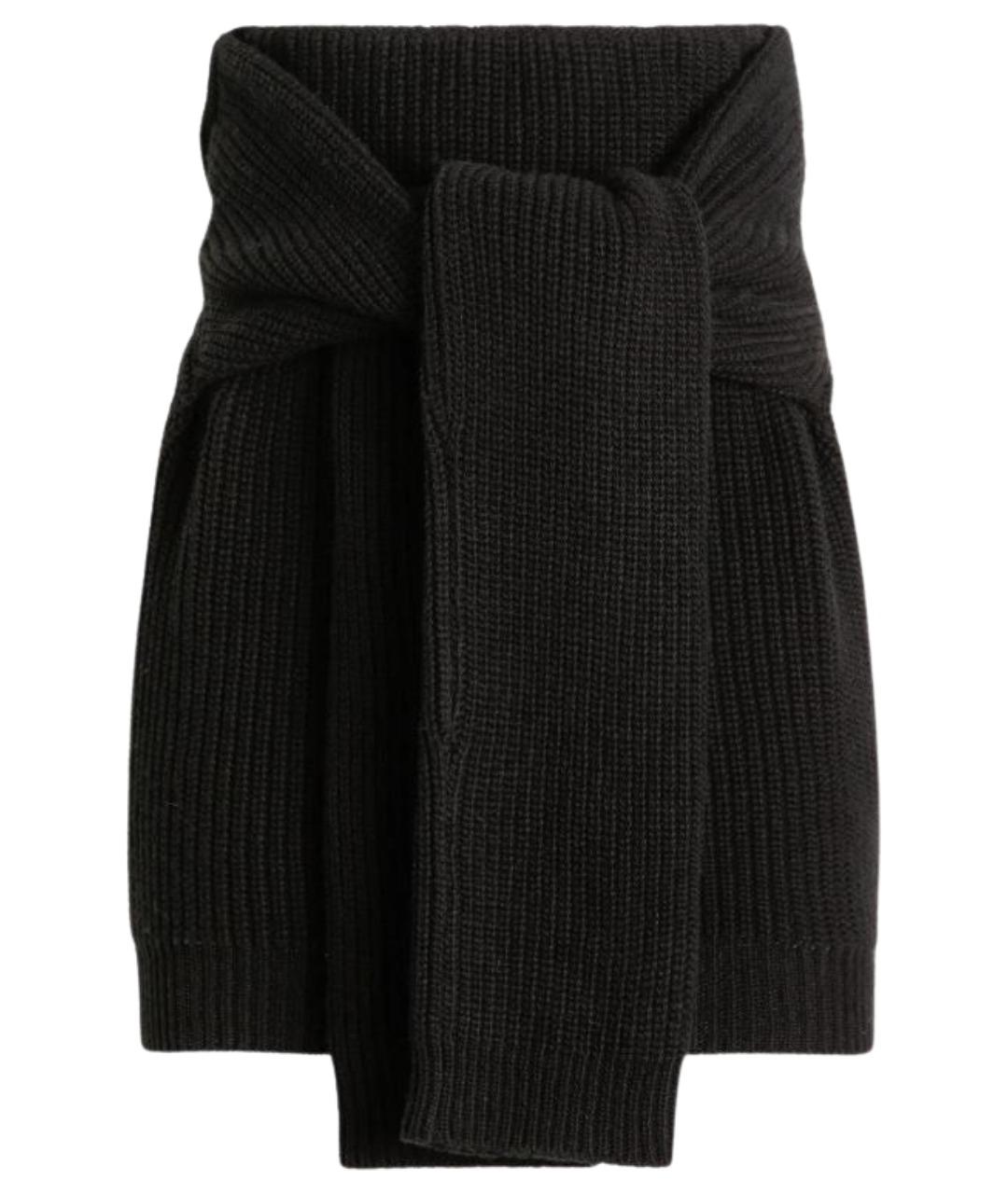 DOLCE&GABBANA Черная шерстяная юбка мини, фото 1