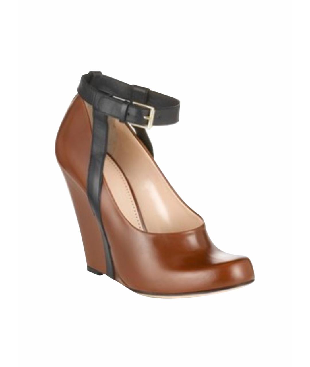 BALLY Коричневые кожаные туфли, фото 1