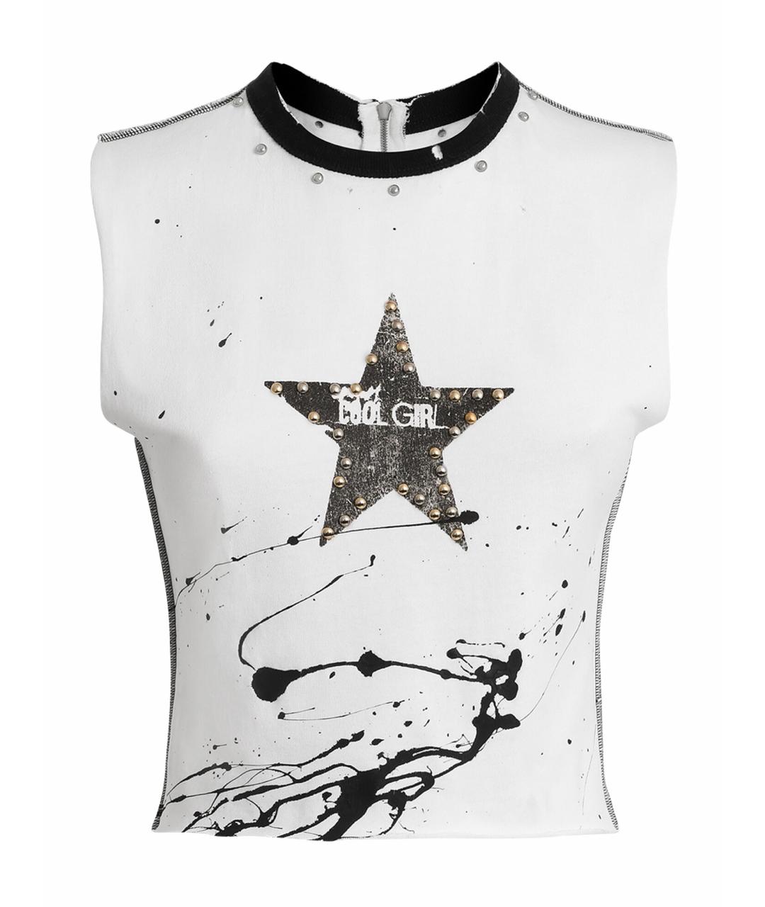 DOLCE&GABBANA Белая хлопковая майка, фото 1