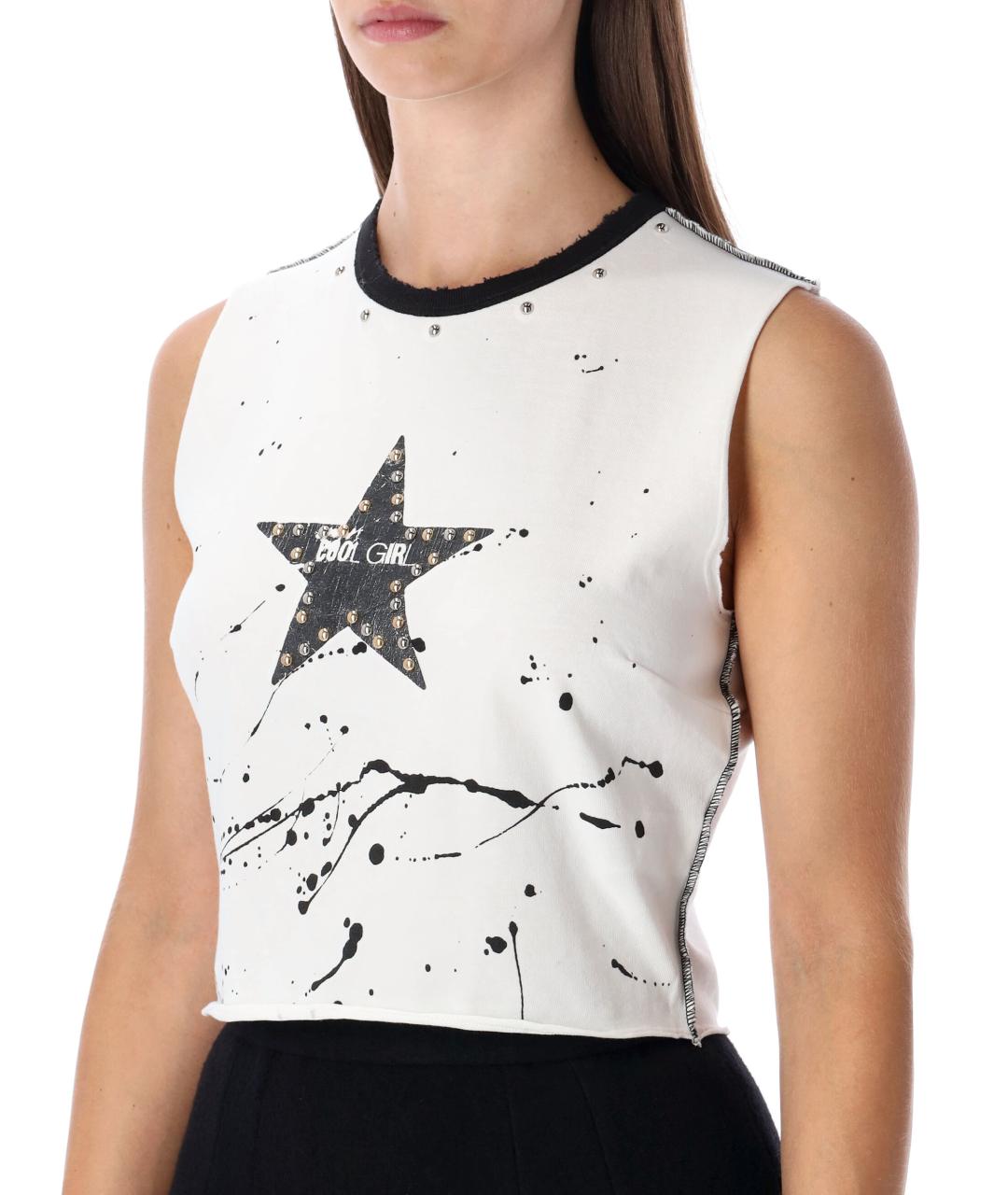 DOLCE&GABBANA Белая хлопковая майка, фото 4