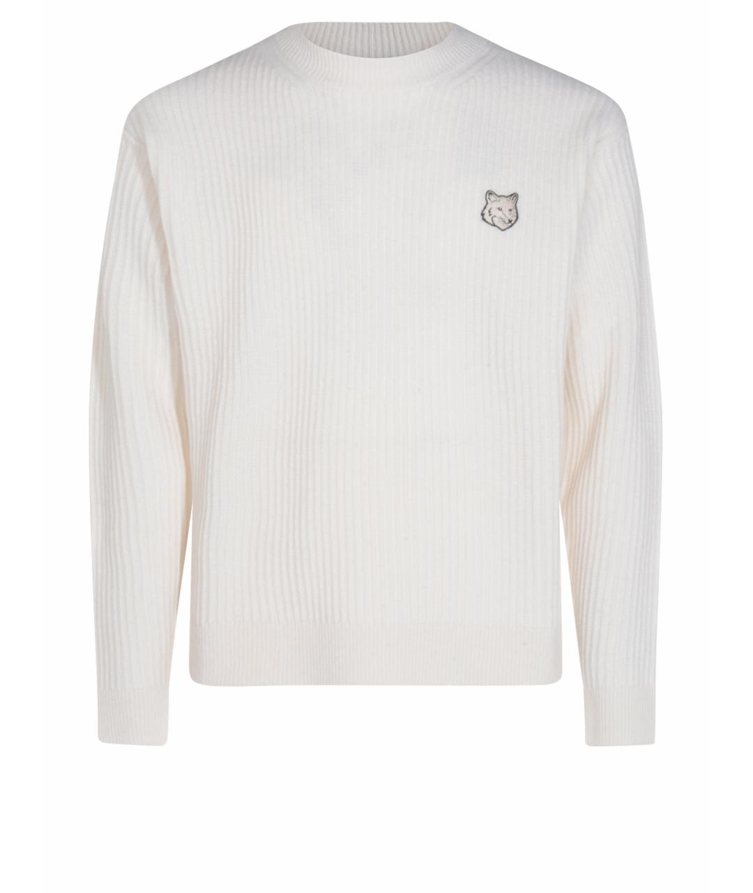 MAISON KITSUNE Бежевый шерстяной джемпер / свитер, фото 1