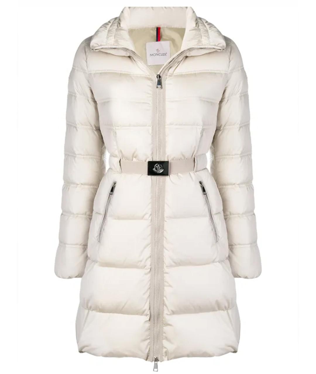 MONCLER Белый пуховик, фото 1
