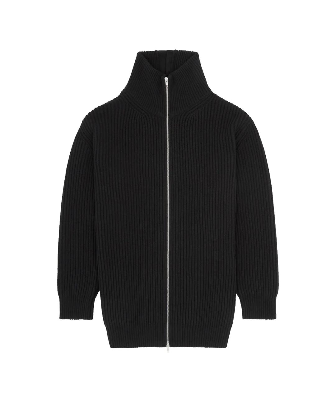 MM6 MAISON MARGIELA Черный шерстяной кардиган, фото 1