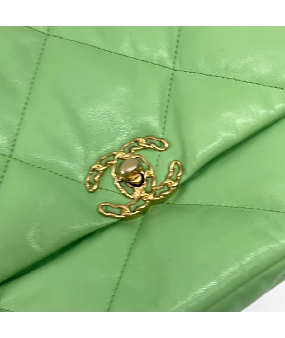 CHANEL Зеленая кожаная сумка через плечо, фото 2
